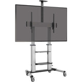 Eaton Tripp Lite Series Safe-IT Heavy-Duty Rolling TV Cart with Height-Adjusting Crank Handle for 60 to 100-inch Displays — DMCS60100XXCK