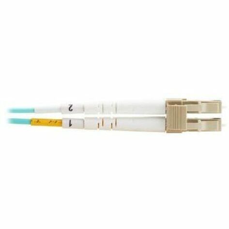Eaton Tripp Lite Series 10Gb Duplex Multimode 50/125 OM3 OFNP Fiber Patch Cable (LC/LC) - Aqua, 2 m (6.6 ft.), TAA — N820-02M-TAA