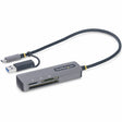 StarTech.com USB 3.0 Multi-Media Memory Card Reader, SD/microSD/CompactFlash, USB-C 5Gbps External Card Reader with Attached USB-A Adapter — FCREADMICRO3V2
