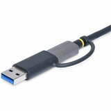 StarTech.com USB 3.0 Multi-Media Memory Card Reader, SD/microSD/CompactFlash, USB-C 5Gbps External Card Reader with Attached USB-A Adapter — FCREADMICRO3V2