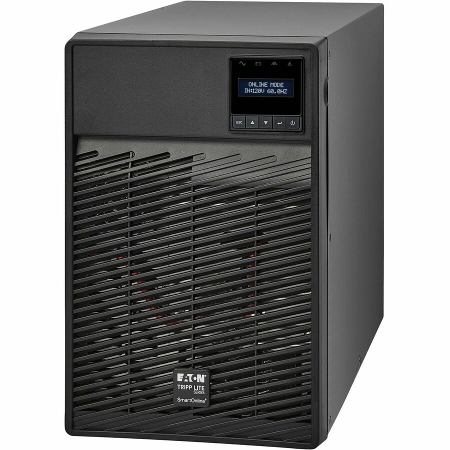 Eaton Tripp Lite Series SmartOnline 120V 700VA 630W Double-Conversion UPS, 6 Outlets, Network Card Option, LCD, USB, DB9, Tower — SU700XLCD