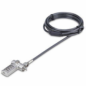 StarTech.com Universal Laptop Lock 6.6ft, Security Cable For Notebook Compatible w/Noble Wedge&reg;/Nano/K-Slot; Keyless Combo. Locking Cable — UNIVC4D-LAPTOP-LOCK