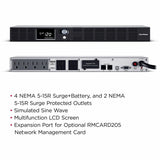 CyberPower OR700LCDRM1U Smart App LCD UPS Systems — OR700LCDRM1U