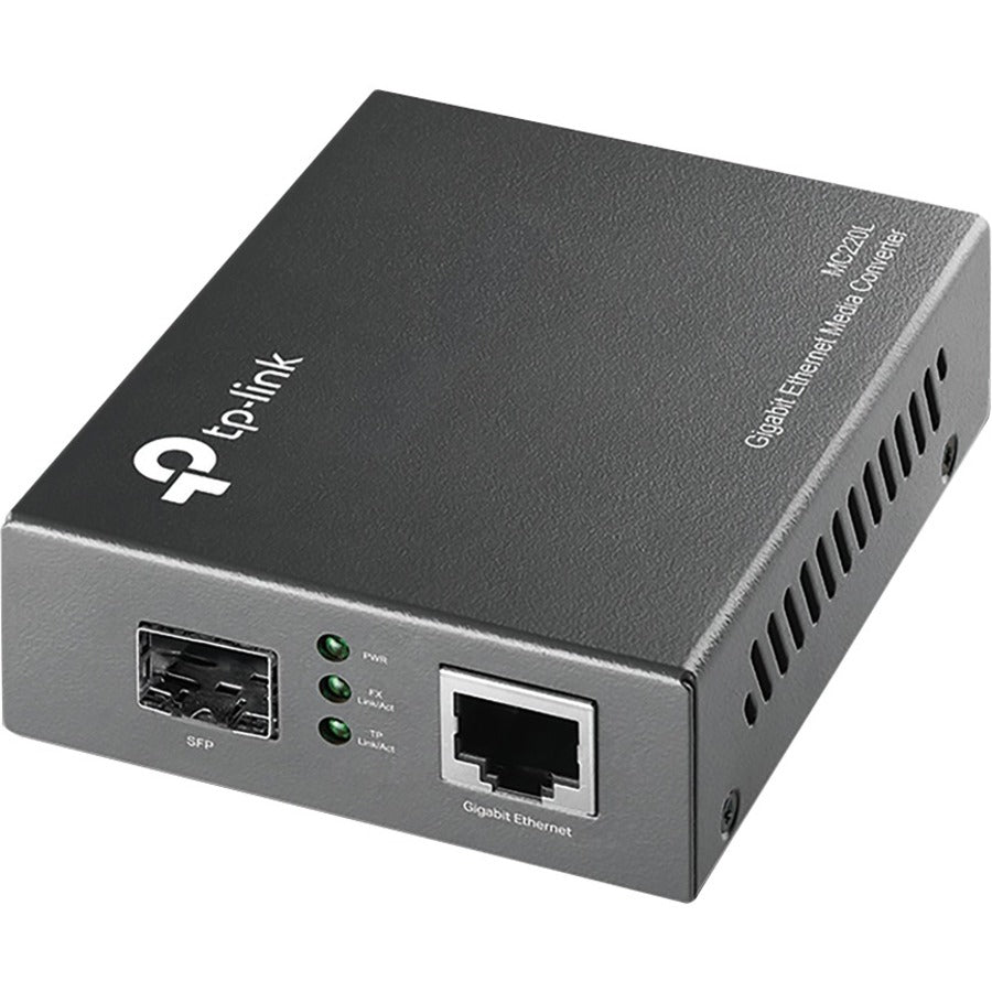 TP-LINK MC220L - Gigabit SFP to RJ45 Fiber Media Converter — MC220L