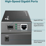 TP-LINK MC220L - Gigabit SFP to RJ45 Fiber Media Converter — MC220L