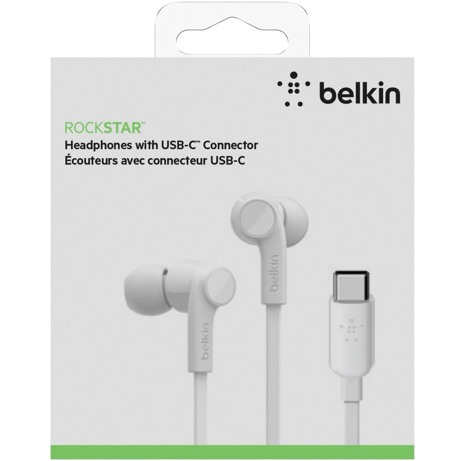 Belkin SoundForm Wired Earbuds with USB-C Connector — G3H0002btWHT