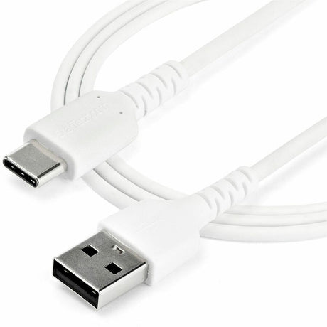 StarTech.com 2m USB A to USB C Charging Cable - Durable Fast Charge & Sync USB 2.0 to USB Type C Data Cord - Aramid Fiber M/M 3A White — RUSB2AC2MW