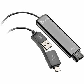 Poly DA75 USB to QD Black Adapter TAA — 786C6AA