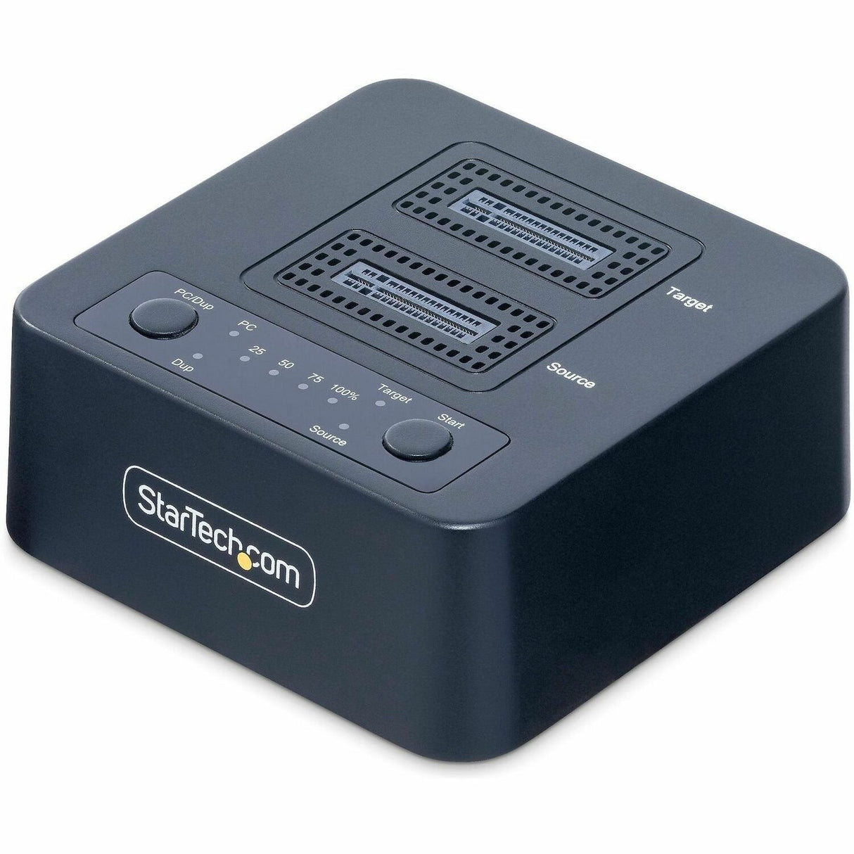 StarTech.com 1:1 M.2 NVMe Drive Duplicator, 90GBpm Standalone M.2 SSD Cloner/Copier, USB-C 3.2 20Gbps M.2 Dual-Bay Drive Docking Station — M2-HDD-DUPLICATOR-N1