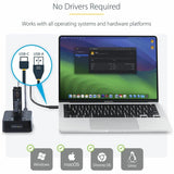 StarTech.com 1:1 M.2 NVMe Drive Duplicator, 90GBpm Standalone M.2 SSD Cloner/Copier, USB-C 3.2 20Gbps M.2 Dual-Bay Drive Docking Station — M2-HDD-DUPLICATOR-N1