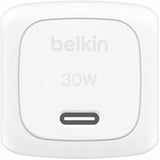 Belkin 30W Portable USB-C Wall Charger - 1xUSB-C (30W) - Fast Charge - Power Adapter - White — WCA008dqWH