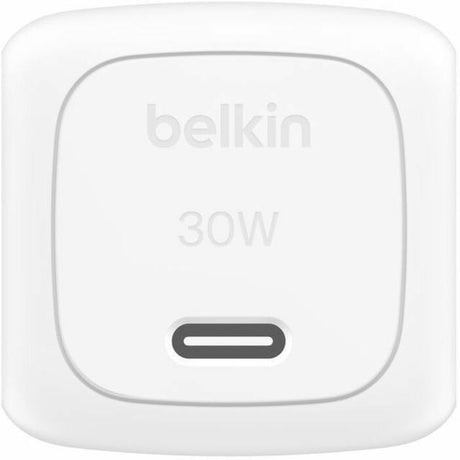Belkin 30W Portable USB-C Wall Charger - 1xUSB-C (30W) - Fast Charge - Power Adapter - White — WCA008dqWH