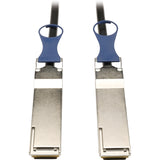 Eaton Tripp Lite Series QSFP+ to QSFP+ 40 GB Passive DAC Copper Infiniband Cable, QSFP-H40G-CU2M Compatible, Black, 2M (6.56 ft.) — N282-02M-BK