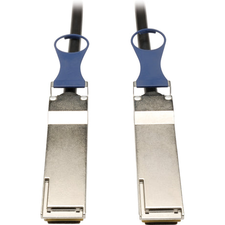 Eaton Tripp Lite Series QSFP+ to QSFP+ 40 GB Passive DAC Copper Infiniband Cable, QSFP-H40G-CU2M Compatible, Black, 2M (6.56 ft.) — N282-02M-BK