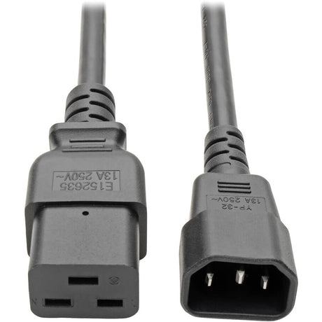 Eaton Tripp Lite Series Power Cord, C19 to C14 - 10A, 100-250V, 16 AWG, 6 ft. (1.83 m), Black — P047-006-10A