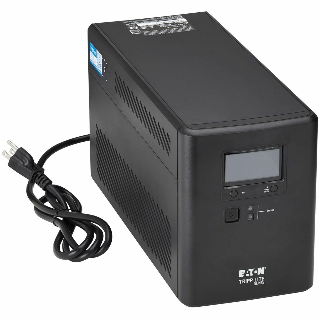 Eaton Tripp Lite Series 1440VA 1000W 120V Line-Interactive Cloud-Connected UPS with Remote Monitoring - 10 NEMA 5-15R Outlets (5 Surge + 5 Surge and Battery Backup), Extended Run, LCD, 5-15P Plug, Tower — SMART1500LCDTXC