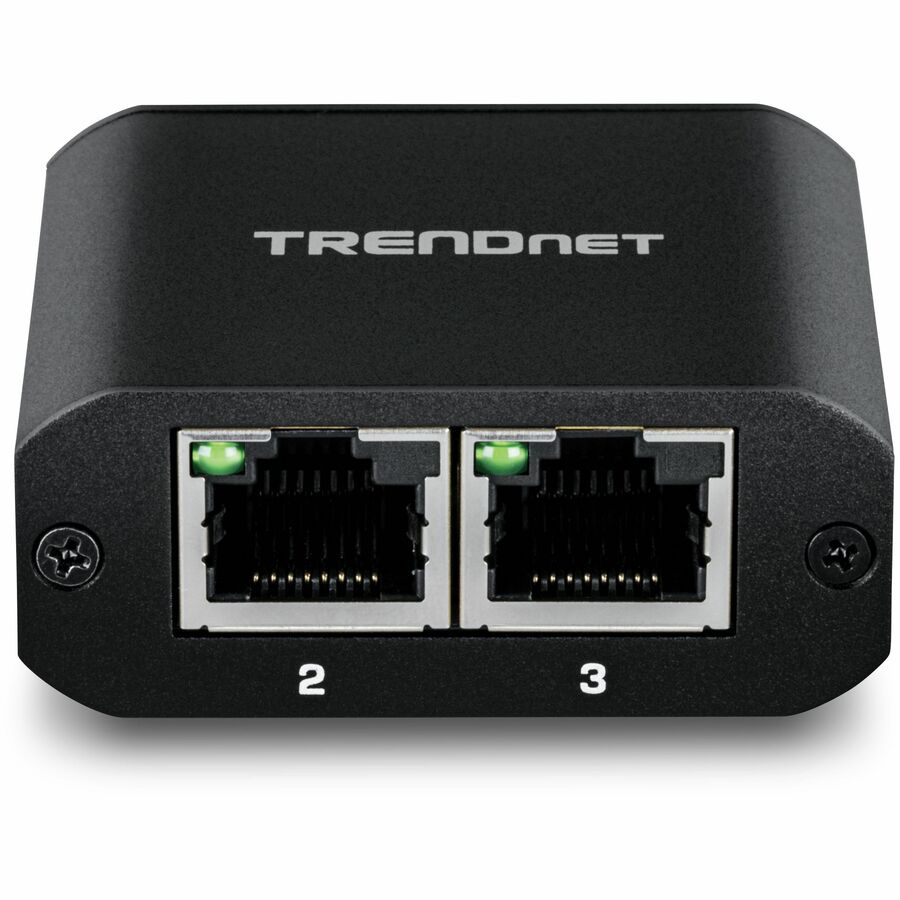 TRENDnet 2-Port Gigabit Splitter with USB Type C Power, TEG-102S, Splits One Network Connection Into Two, Ethernet Splitter, USB Type C Power Cable Included, NDAA & TAA Compliant — TEG-102S