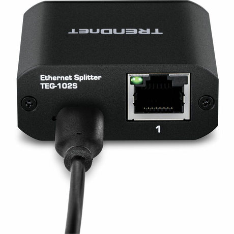 TRENDnet 2-Port Gigabit Splitter with USB Type C Power, TEG-102S, Splits One Network Connection Into Two, Ethernet Splitter, USB Type C Power Cable Included, NDAA & TAA Compliant — TEG-102S