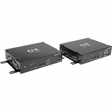 Eaton Tripp Lite Series DisplayPort over Fiber Extender Kit, Transmitter/Receiver, 4K 60 Hz, 4:4:4, RS-232, IR, Multimode LC, 985 ft. (300 m), TAA — B127F-1A1-MMDDA