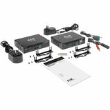 Eaton Tripp Lite Series DisplayPort over Fiber Extender Kit, Transmitter/Receiver, 4K 60 Hz, 4:4:4, RS-232, IR, Multimode LC, 985 ft. (300 m), TAA — B127F-1A1-MMDDA