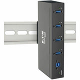 Eaton Tripp Lite Series 4-Port Industrial-Grade USB 3.x (5Gbps) Hub - 20 kV ESD Immunity, Metal Housing, Mountable — U360-004-IND