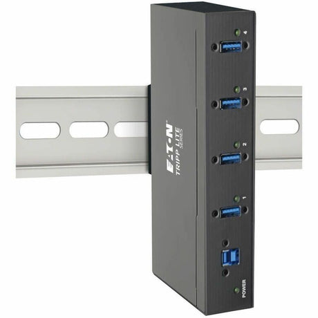 Eaton Tripp Lite Series 4-Port Industrial-Grade USB 3.x (5Gbps) Hub - 20 kV ESD Immunity, Metal Housing, Mountable — U360-004-IND