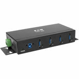 Eaton Tripp Lite Series 4-Port Industrial-Grade USB 3.x (5Gbps) Hub - 20 kV ESD Immunity, Metal Housing, Mountable — U360-004-IND