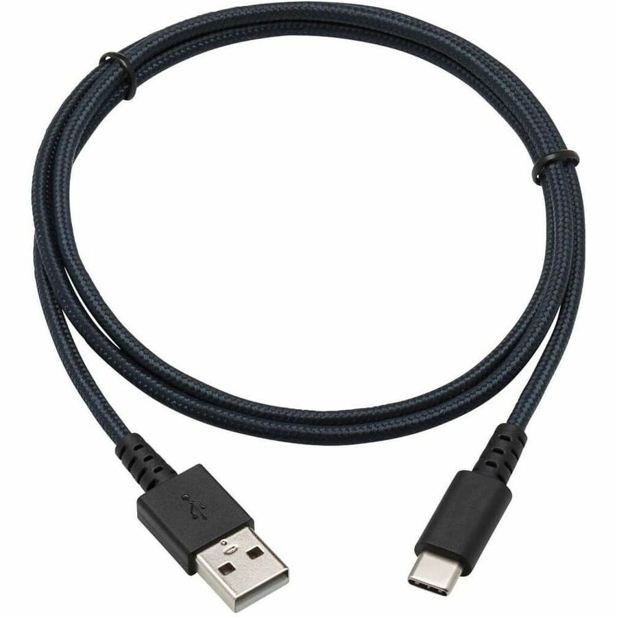 Eaton Tripp Lite Series Heavy-Duty USB-A to USB-C Cable, USB 2.0, UHMWPE and Aramid Fibers, (M/M), Gray, 3 ft. (0.91 m) — U038-003-GY-MAX