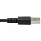 Eaton Tripp Lite Series Heavy-Duty USB-A to USB-C Cable, USB 2.0, UHMWPE and Aramid Fibers, (M/M), Gray, 3 ft. (0.91 m) — U038-003-GY-MAX