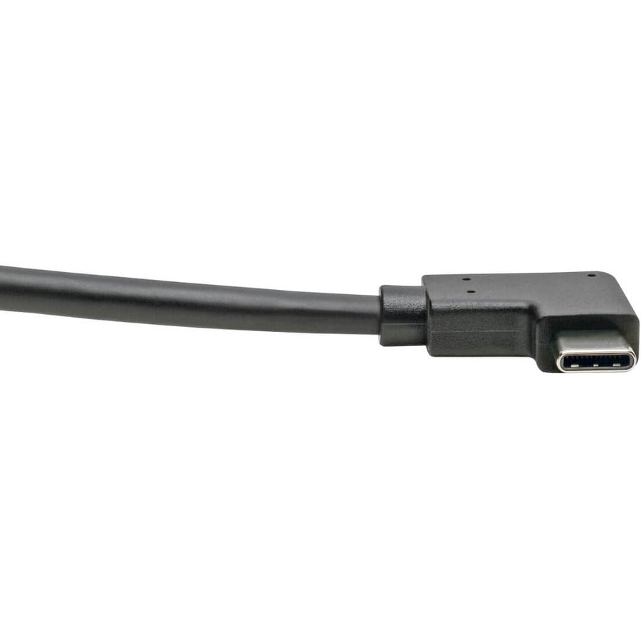 Eaton Tripp Lite Series USB-C to USB-A Cable (M/M), Right-Angle C, USB 3.2 Gen 1 (5 Gbps), Thunderbolt 3 Compatible, 3 ft. (0.91 m) — U428-003-CRA