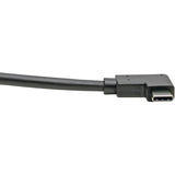 Eaton Tripp Lite Series USB-C to USB-A Cable (M/M), Right-Angle C, USB 3.2 Gen 1 (5 Gbps), Thunderbolt 3 Compatible, 3 ft. (0.91 m) — U428-003-CRA