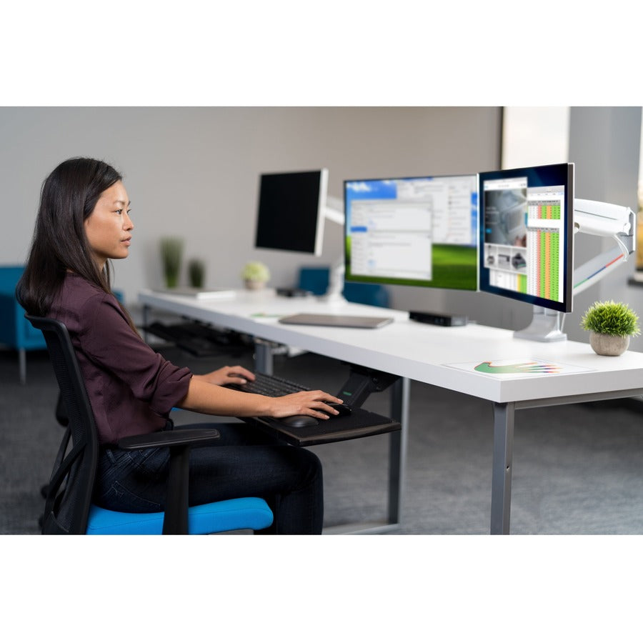 Kensington SmartFit Mounting Arm for Monitor - Silver Gray — K55470WW