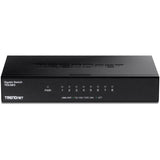 TRENDnet 8-Port Gigabit Desktop Switch, TEG-S83, 8 x Gigabit RJ-45 Ports, 16Gbps Switching Capacity, Fanless Design, Metal Enclosure, Lifetime Protection, Black — TEG-S83