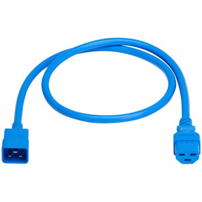 Eaton Tripp Lite Series Power Cord, C20 to C21 - Heavy-Duty, 20A, 250V, 12 AWG, 3 ft. (0.9 m), Blue — P035-003-ABL