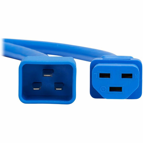 Eaton Tripp Lite Series Power Cord, C20 to C21 - Heavy-Duty, 20A, 250V, 12 AWG, 3 ft. (0.9 m), Blue — P035-003-ABL