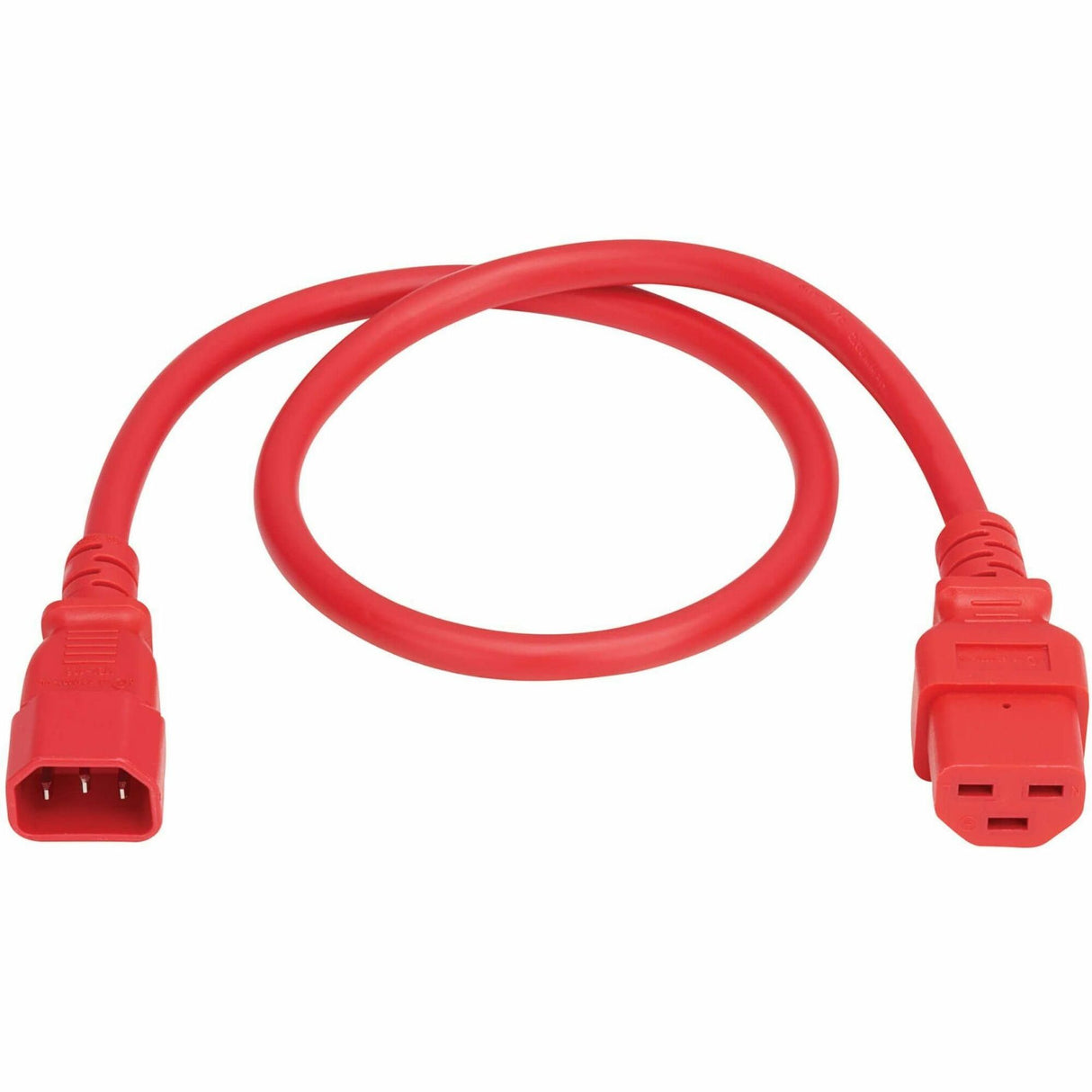 Eaton Tripp Lite Series Power Cord, C14 to C21 - Heavy-Duty, 15A, 250V, 14 AWG, 2.5 ft. (0.76 m), Red — P037-2P5-ARD