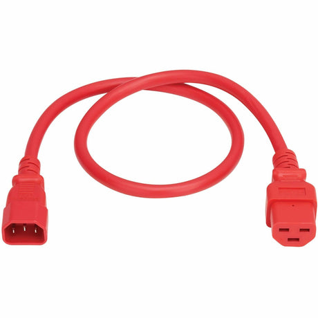 Eaton Tripp Lite Series Power Cord, C14 to C21 - Heavy-Duty, 15A, 250V, 14 AWG, 2.5 ft. (0.76 m), Red — P037-2P5-ARD