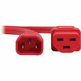Eaton Tripp Lite Series Power Cord, C14 to C21 - Heavy-Duty, 15A, 250V, 14 AWG, 2.5 ft. (0.76 m), Red — P037-2P5-ARD