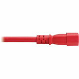 Eaton Tripp Lite Series Power Cord, C14 to C21 - Heavy-Duty, 15A, 250V, 14 AWG, 2.5 ft. (0.76 m), Red — P037-2P5-ARD