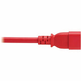 Eaton Tripp Lite Series Power Cord, C14 to C21 - Heavy-Duty, 15A, 250V, 14 AWG, 2.5 ft. (0.76 m), Red — P037-2P5-ARD