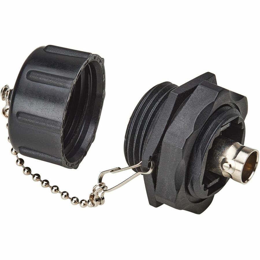 Eaton Tripp Lite Series Rigid Industrial BNC Adapter (M/F) - IP68, Black — A200-FF-BNC