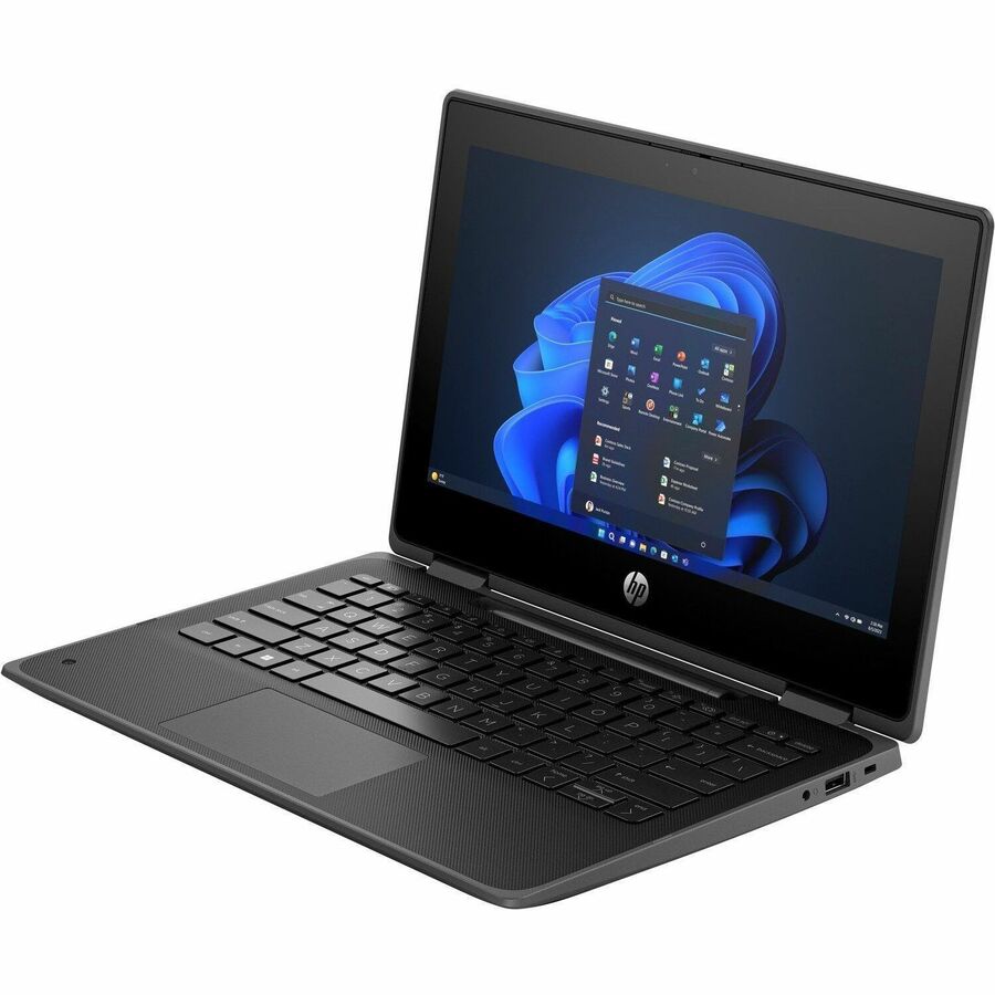 HP Fortis Flip G1i 11.6" Touchscreen Convertible 2 in 1 Notebook - HD - Intel N-Series N250 - 8 GB - 256 GB SSD - English Keyboard - Jet Black - Smart Buy — B6LD3UT#ABA