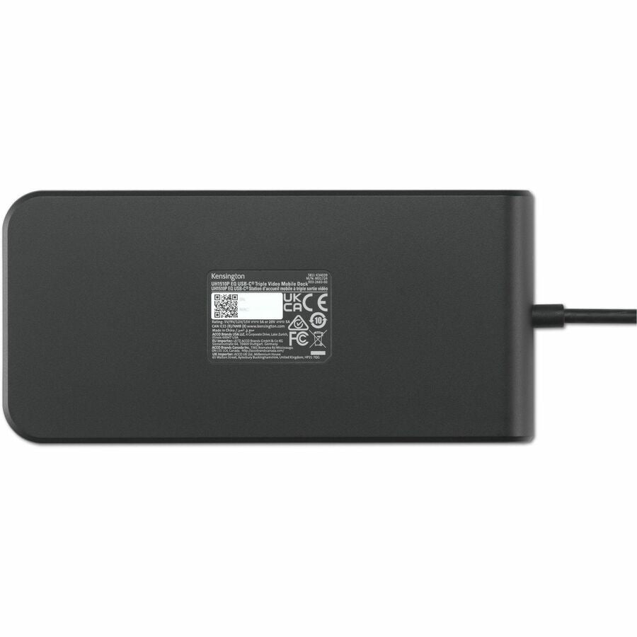 Kensington UH1510P EQ USB-C 5Gbps Triple Video Driverless Mobile Dock — K34040WW
