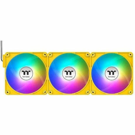 Thermaltake CT120 EX Reverse ARGB Sync PC Cooling Fan Bumblebee (3-Fan Pack) - 3 Pack — CL-F223-PL12BB-A