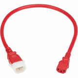 Eaton Tripp Lite Series PDU Power Cords, C13 to P-Lock C14 - Heavy-Duty, 15A, 250V, 14 AWG, 2 ft. (0.6 m), Red, 6 Pack — P005-E02-ARD-6