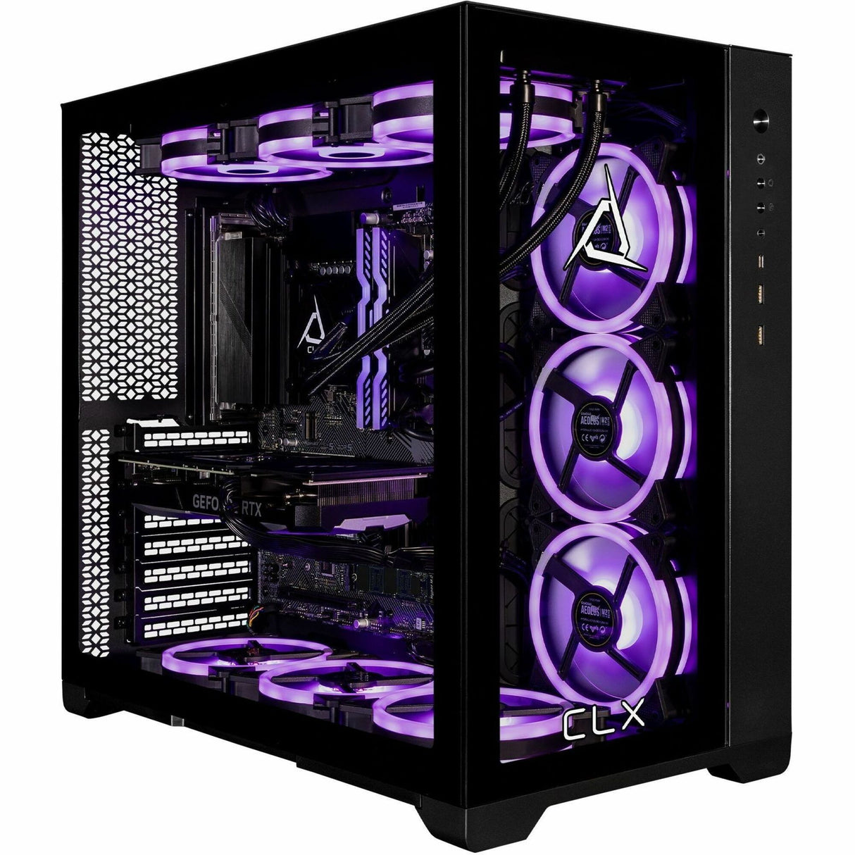 CLX SET Gaming Desktop Computer - Intel Core i9 14th Gen i9-14900KF - 64 GB - 6 TB HDD - 2 TB SSD - Mid-tower - Black — TGMSETRTU5204BM