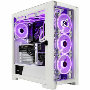 CLX SET Gaming Desktop Computer - Intel Core Ultra 9 285K - 64 GB - 4 TB HDD - 2 TB SSD - Mid-tower - White — TGMSETRTU5203WM