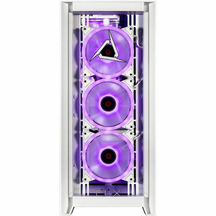 CLX SET Gaming Desktop Computer - Intel Core Ultra 9 285K - 64 GB - 4 TB HDD - 2 TB SSD - Mid-tower - White — TGMSETRTU5203WM