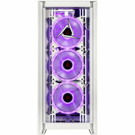 CLX SET Gaming Desktop Computer - Intel Core Ultra 9 285K - 64 GB - 4 TB HDD - 2 TB SSD - Mid-tower - White — TGMSETRTU5203WM
