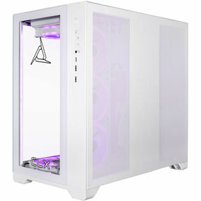 CLX SET Gaming Desktop Computer - AMD Ryzen 7 7800X3D - 64 GB - 6 TB HDD - 2 TB SSD - Mid-tower - White — TGMSETRTU5205WM